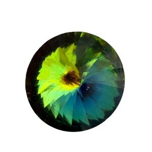 New Austrian Rivoli Crystal Vitrail Medium 18mm Round Pointed Back Stone